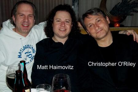Walter Kolosky, Matt Haimovitz and Christopher O'Riley.