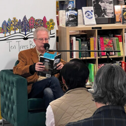 Walter Kolosky at an author event hosted by Ten Trees Books