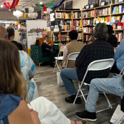 Walter Kolosky at an author event hosted by Ten Trees Books
